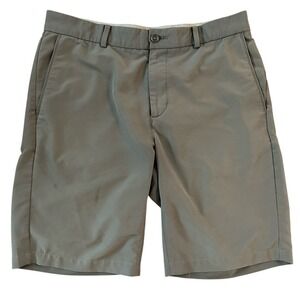 Nike Dry Fit Hybrid Golf Shorts Mens Gray Flat Front Standard Fit Flex Size 32